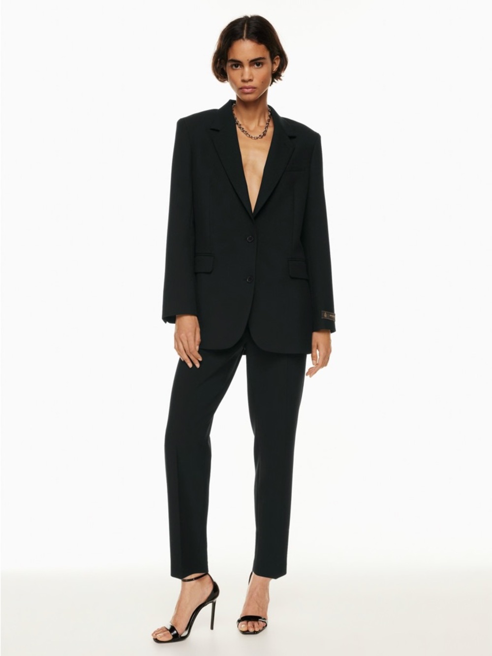 NWT Babaton New Agency Blazer in Coffee Bean Brown Size Small Aritzia #102284 - Picture 11 of 11